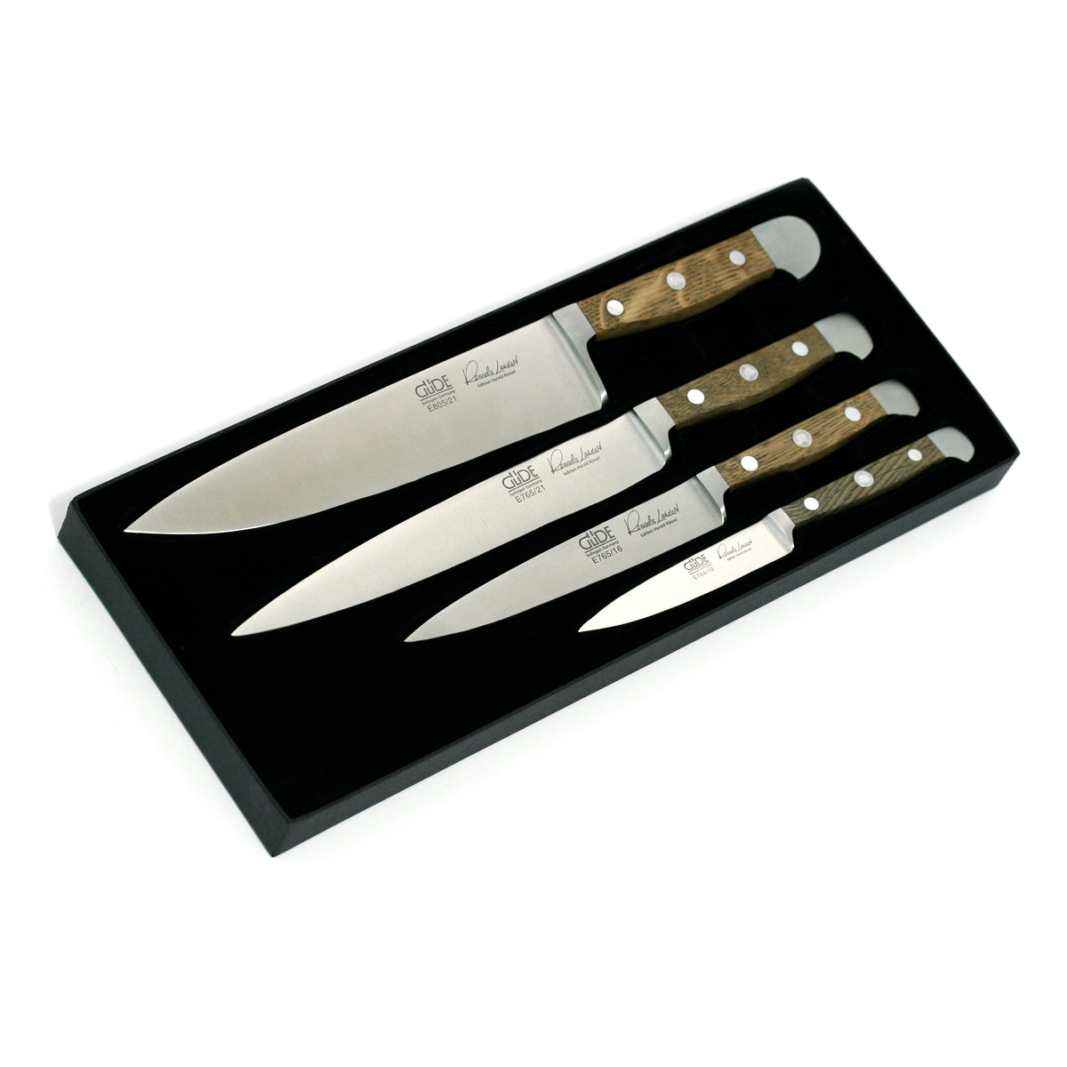 Das 4-teilige Güde Alpha Fasseiche Messerset 4-E000