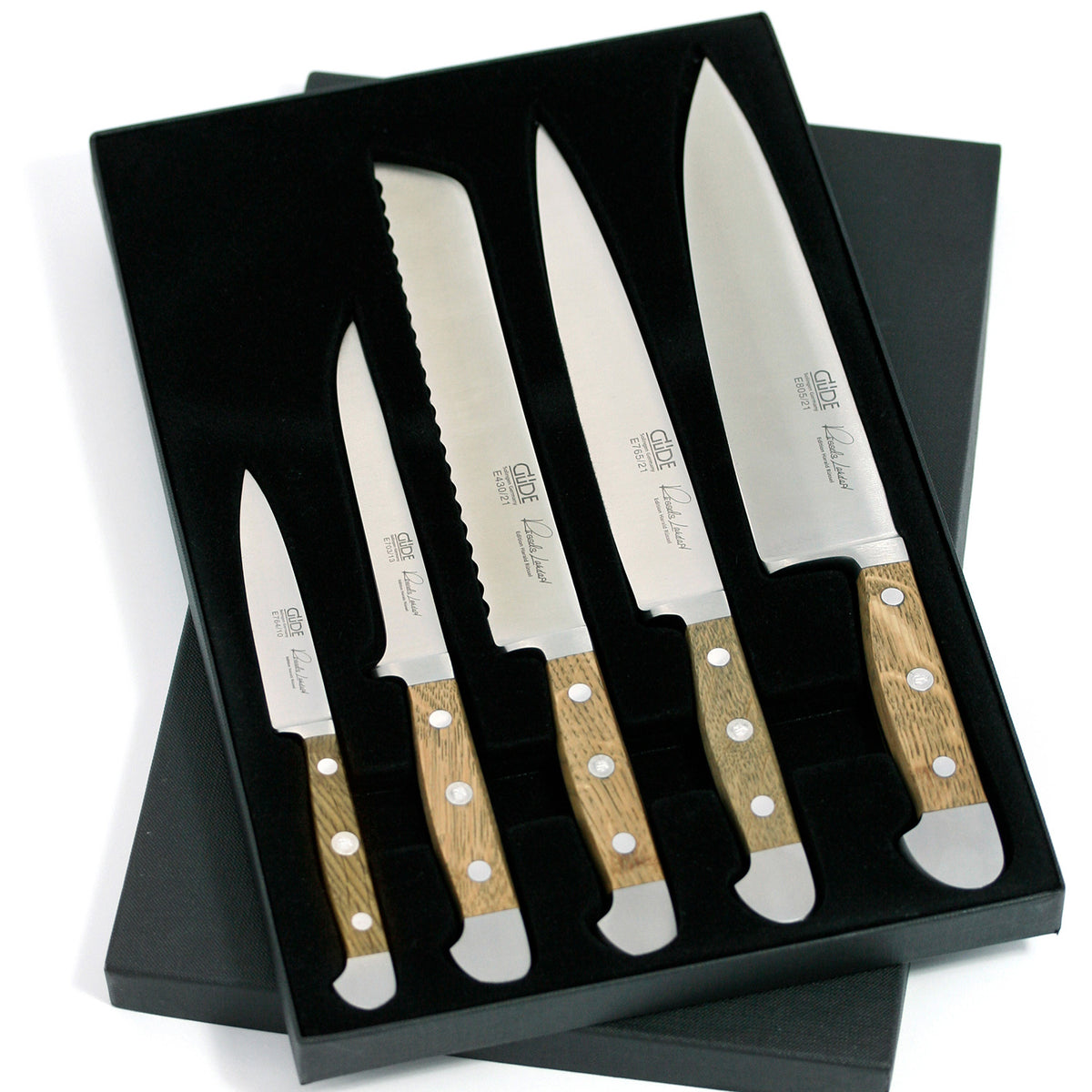 Das 5-teilige Güde Alpha Fasseiche Messerset 5-E000