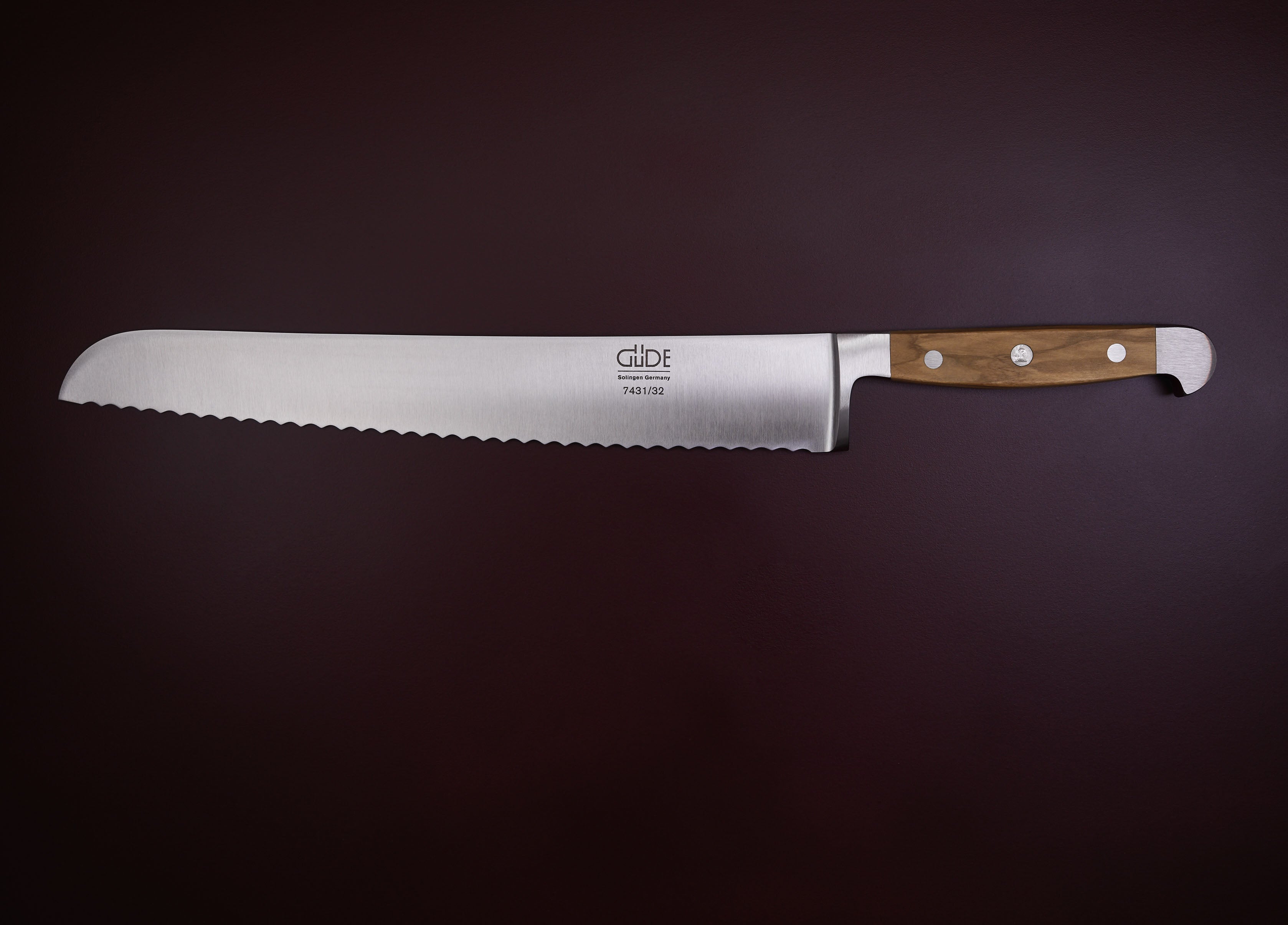Das Güde Alpha Olive Brotmesser Franz Güde 7431/32